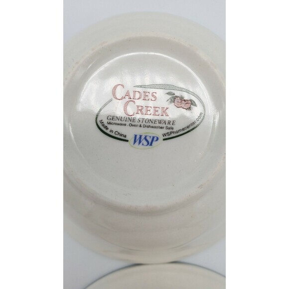 WSP Cades Creek Collection APPLE Set of 2 5 1/4" Fruit Dessert Bowls Stoneware - Picture 5 of 12